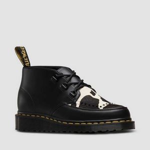 dr martens ramsey chukka cow print